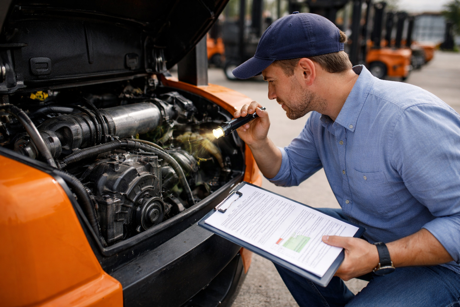 forklift inspection