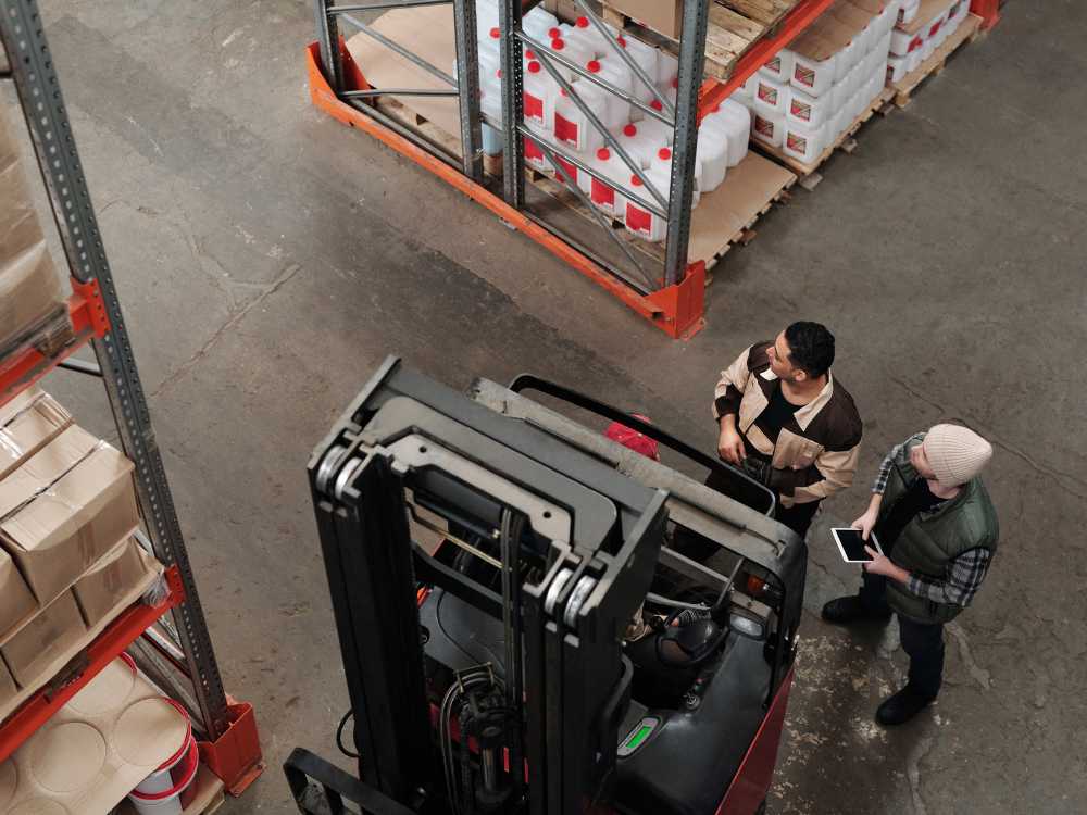 stop stand up forklifts